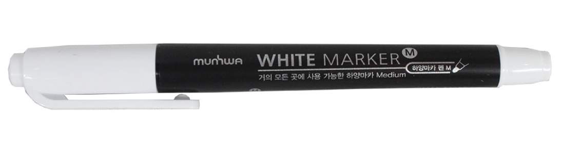 Трафарет маркер перманентный MunHwa белый
