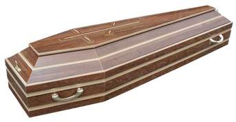 Гроб ХОМЕР №14 песок накладной крест (200см)