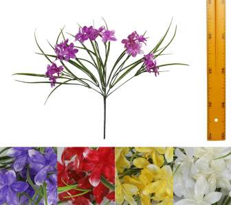 Ветка букет для венка нарцисс (7вет 40см 40шт) WXJ-Y013