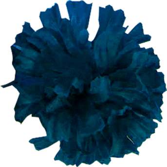 Голова гвоздики шелк Г0024 (10,5см 100шт) синяя