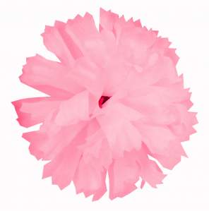 Голова гвоздики шелк (9,5см 100шт) розовый
