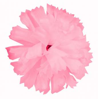 Голова гвоздики шелк (9,5см 100шт) розовый