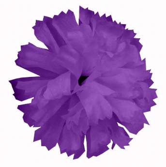 Голова гвоздики шелк (9,5см 100шт) фиолетовая