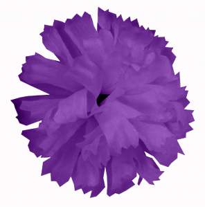 Голова гвоздики шелк (9,5см 100шт) фиолетовая