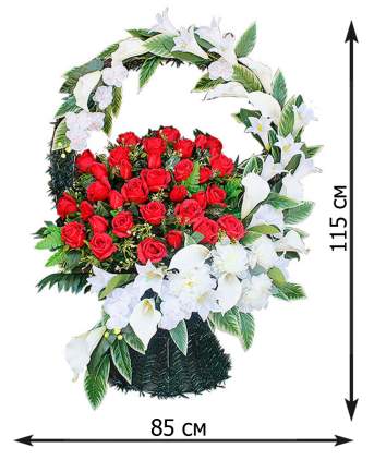 Корзина с цветами для обряда похорон украшенная № 2,19