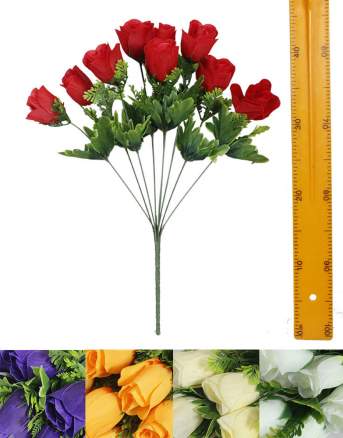 Ветка букет для венка розочки (9гол 48см 20шт) Y09-774