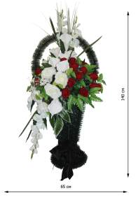 Корзина с цветами для обряда похорон №3,38