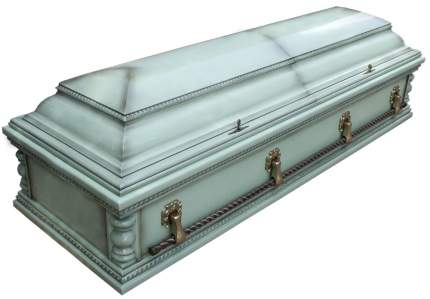 Гроб ВЕГАС сарокофаг 2крыш 4гр ФВ-2 (200см) Мятный