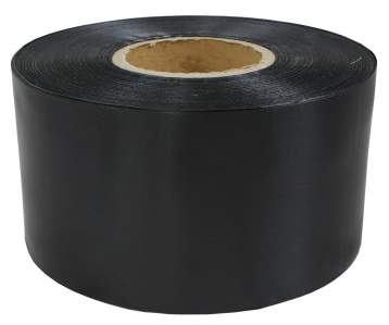 Лента траурная сатиновая лента 100мм 200м бордо черный