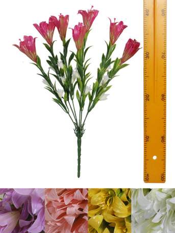 Букет лилии пластик (6гол 35см 20шт) HS3399