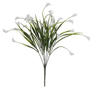 Ветка букет для венка пластик каллы (5в 40см 40шт) BK-0721-13