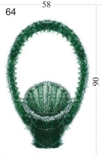 Каркас корзина 1,85 павлин