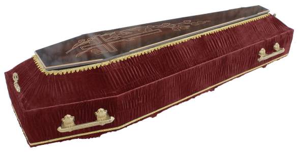 Гроб СИАШВИЛИ велюр бордо (200см)