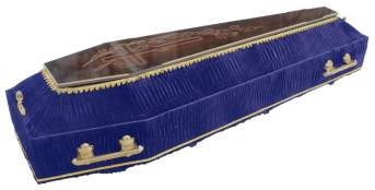 Гроб СИАШВИЛИ велюр синий (200см)