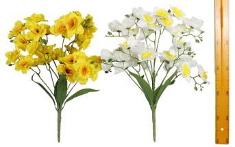Ветка букет для венка нарцисс (11вет 60см 10шт) WXJ-2004 Ветка букет для венка нарцисс (11вет 60см 10шт) WXJ-2004
