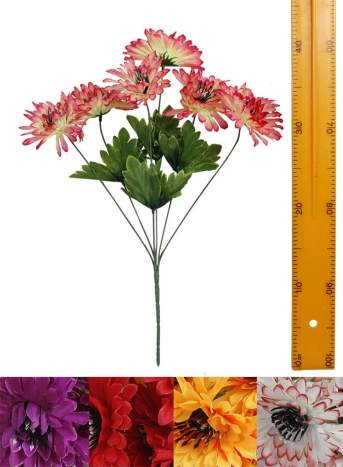 Ветка букет для венка хризантемы (6гол 45см 40шт) Y06-839 Ветка букет для венка хризантемы (6гол 45см 40шт) Y06-839