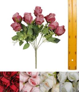 Ветка букет роз (9гол 48см 20шт) P-006A 200шт