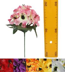 Ветка букет для венка бардюрка маргаритки (5гол 100шт) 5WB1902