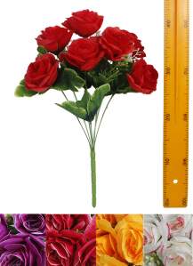 Ветка букет для венка розы (7гол 35см 20шт) Y07-876