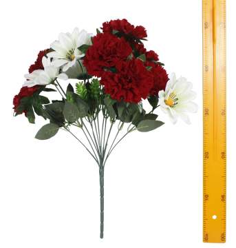 Букет гвоздики с ромашкой (13гол 53см 10шт) 2001 Букет гвоздики с ромашкой (13гол 53см 10шт) 2001