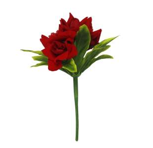 Букет роза бархат бардюрка (5вет 12см 50шт) А888