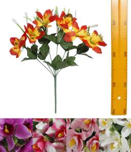 Ветка букет для венка орхидей (6гол 44см 24шт) SB157