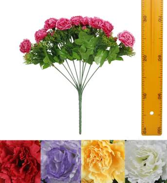 Ветка букет гвоздички (9гол 30см 20шт) HS2284