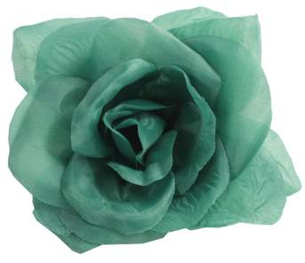 Голова розы шелк Г0046 ЛОЛА (40шт 14см) зеленая