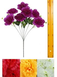 Ветка букет гвоздик (7гол 50см 20шт) Y07-722