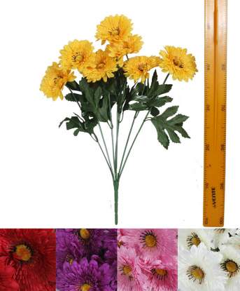 Ветка букет для венка гербера (7гол 50см 20шт) SB340 Ветка букет для венка гербера (7гол 50см 20шт) SB340